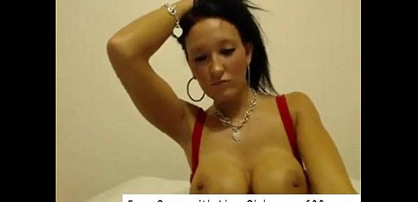  Busty Brunette Shows off Boobs Cam Porn
